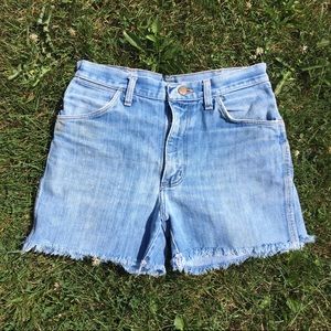 Vintage 1980s Wrangler Denim Cut-off  Shorts